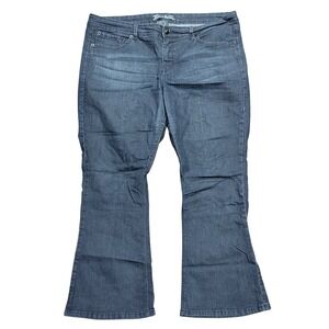 Source of Wisdom Jeans Womens Plus 20 Dark Denim Bootcut Flare Stretch Comfort
